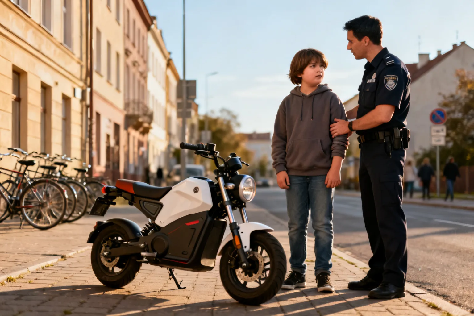 13-latek zatrzymany po ucieczce elektrycznym motocyklem w Gdańsku