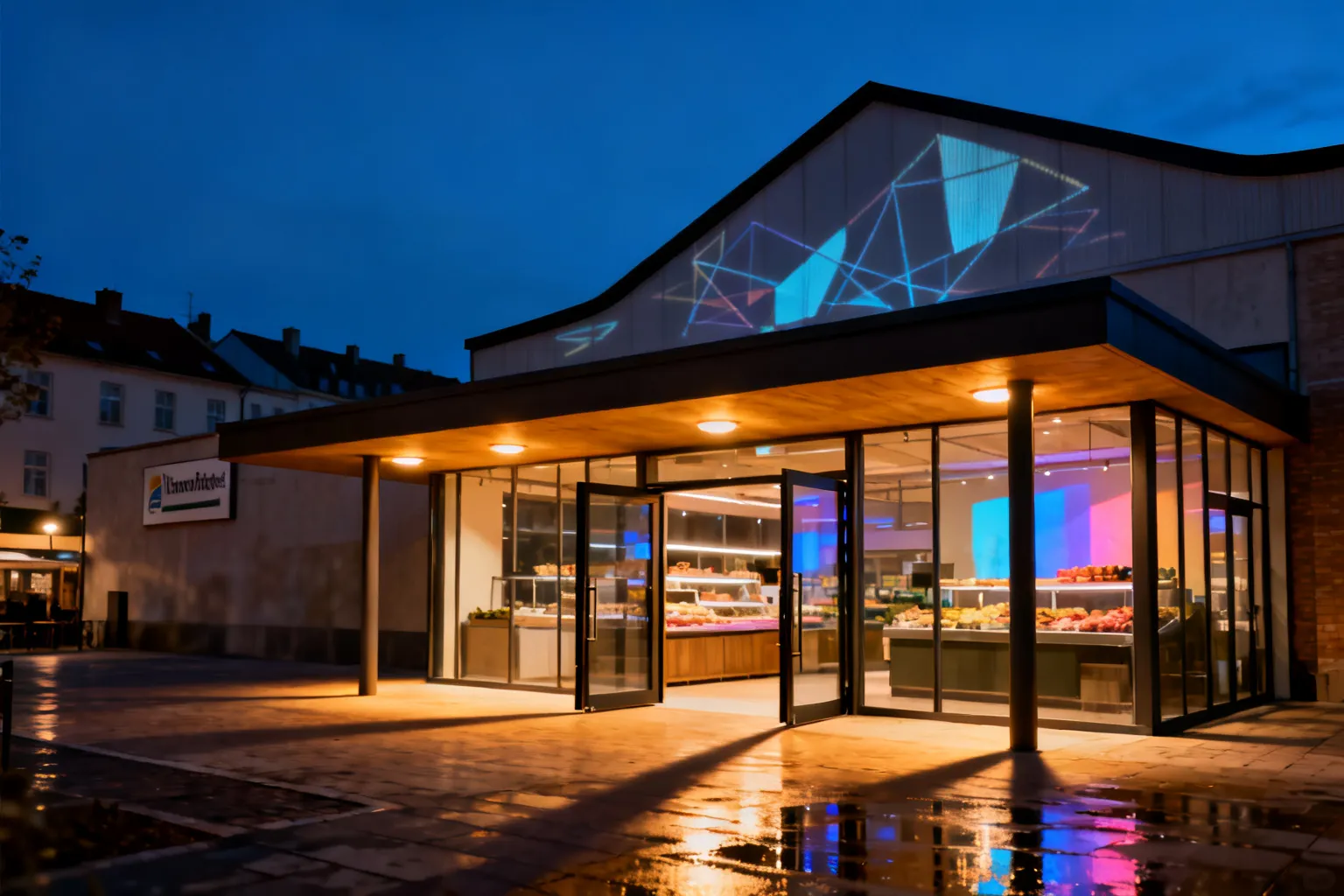 Projekcje 3D Hala Targowa Gdańsk — codzienne mappingi