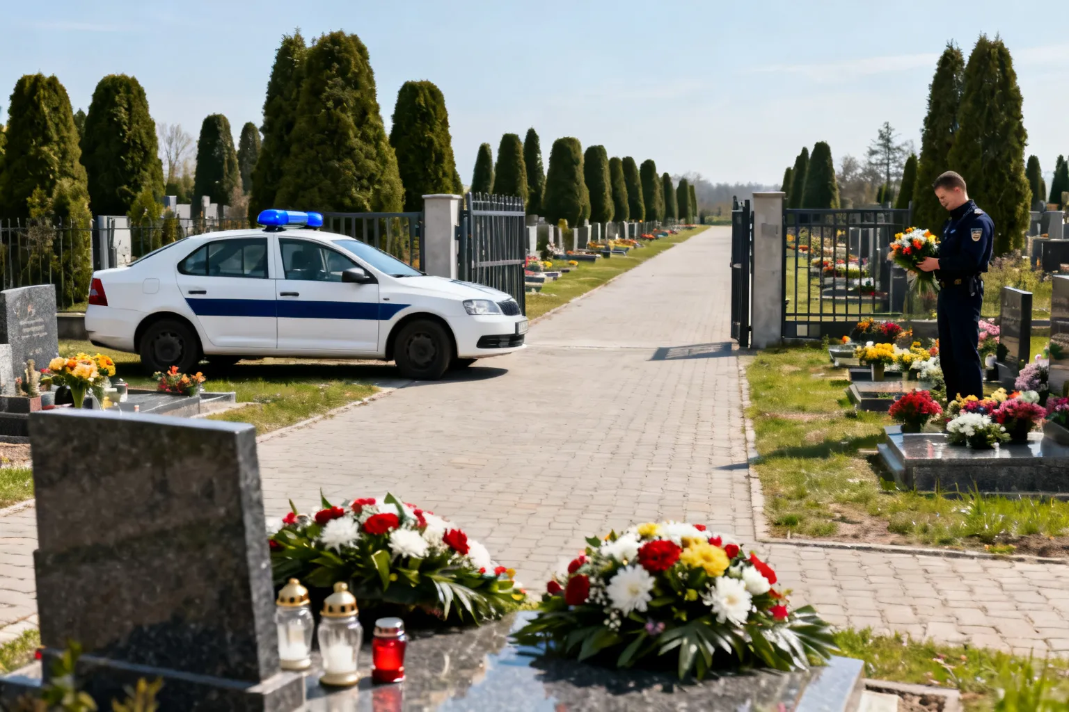 Kradzieże na cmentarzach przed Wszystkich Świętych — ostrzeżenie policji