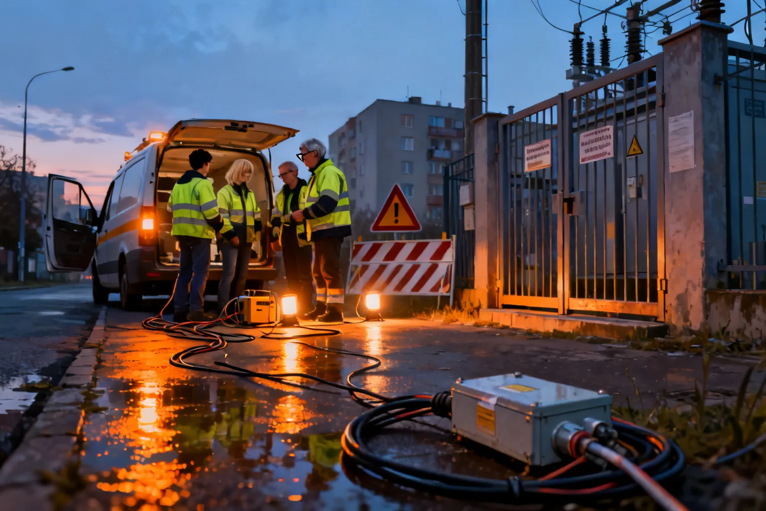 Awaria prądu Elbląska Gdańsk — zasilanie ma wrócić około 11:00