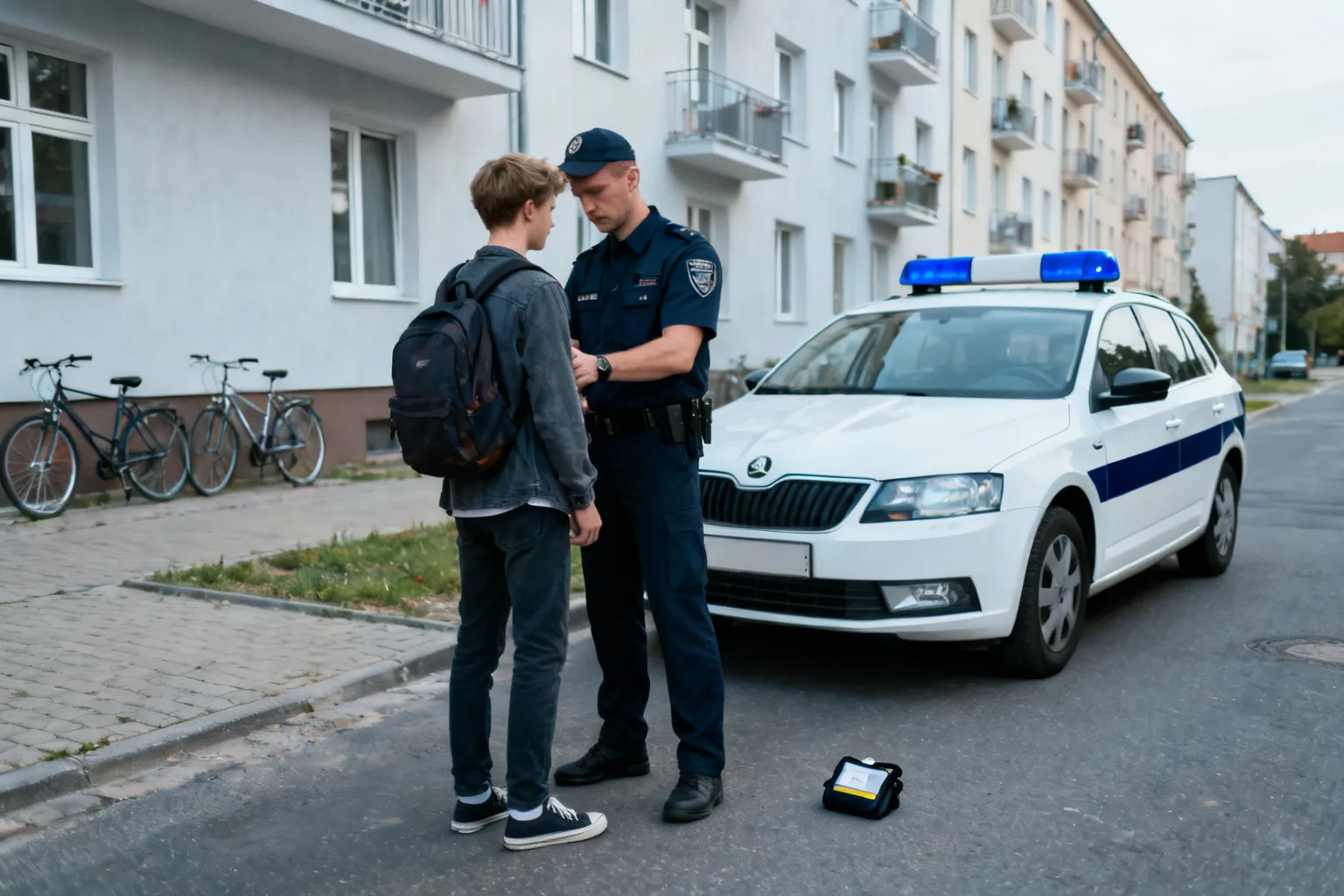 Gdańsk: 27-latek zaatakował policjanta. W plecaku znaleziono narkotyki
