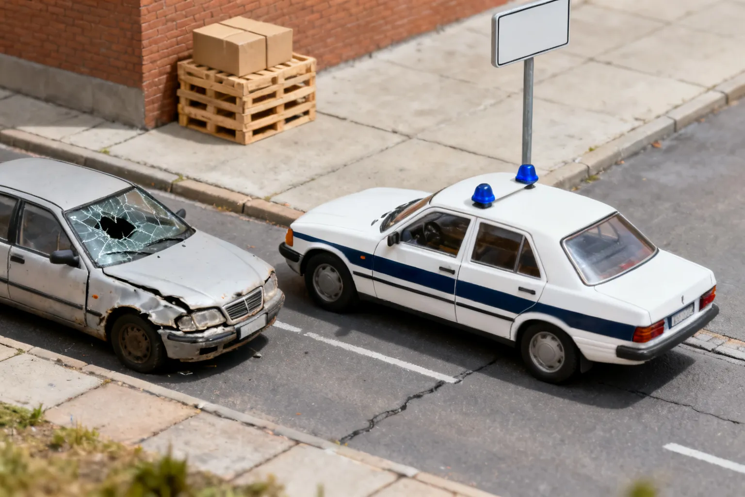 Gdański policjant poza służbą zatrzymał mężczyznę po zniszczeniu auta