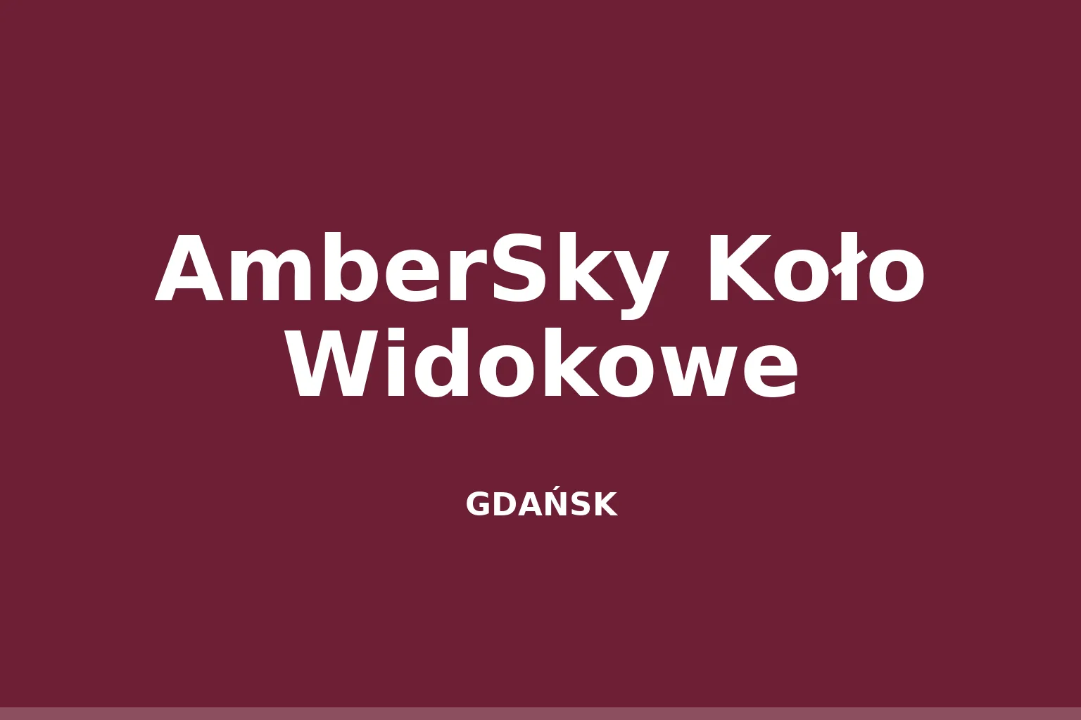 AmberSky Koło Widokowe