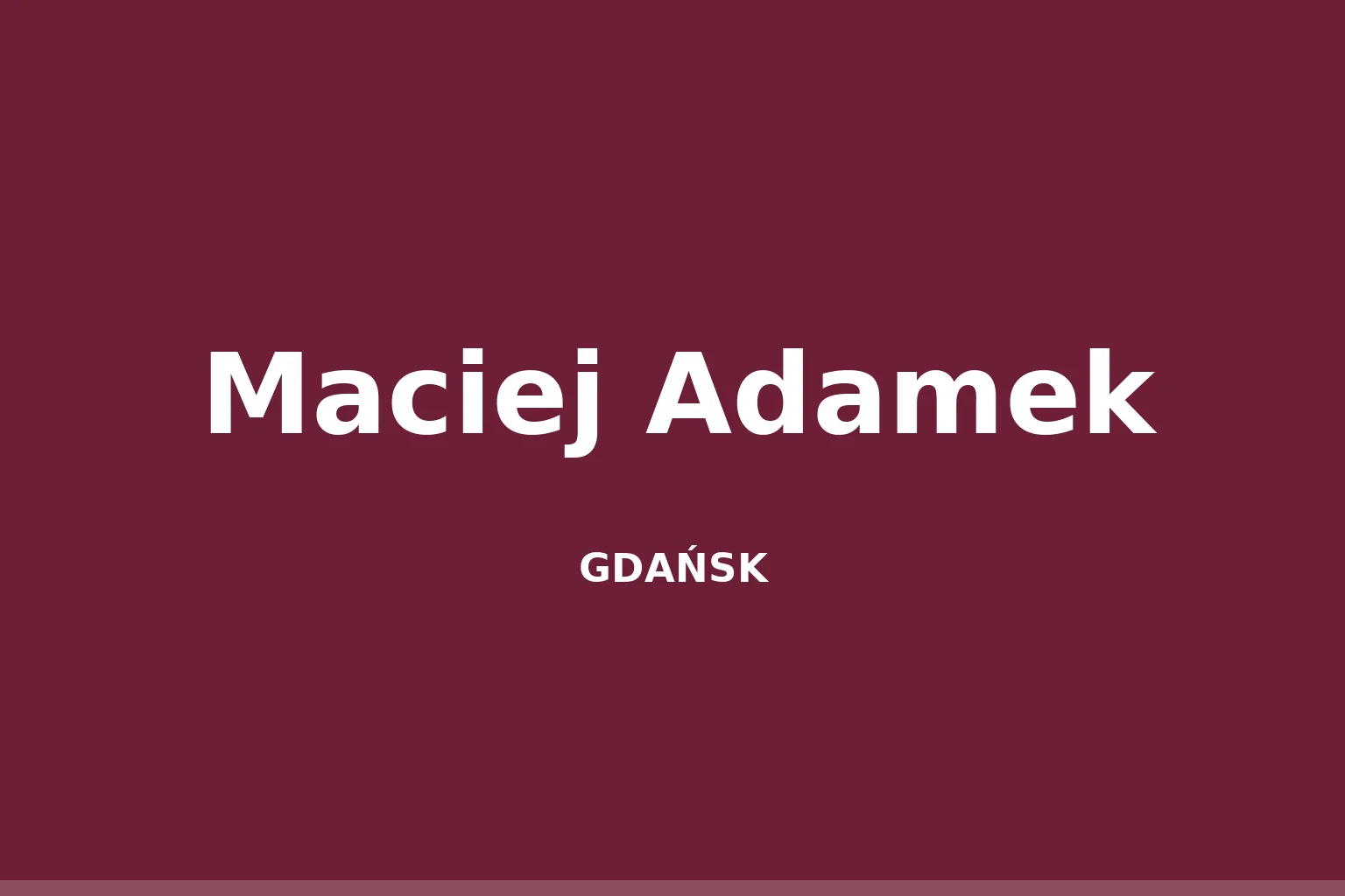 Maciej Adamek