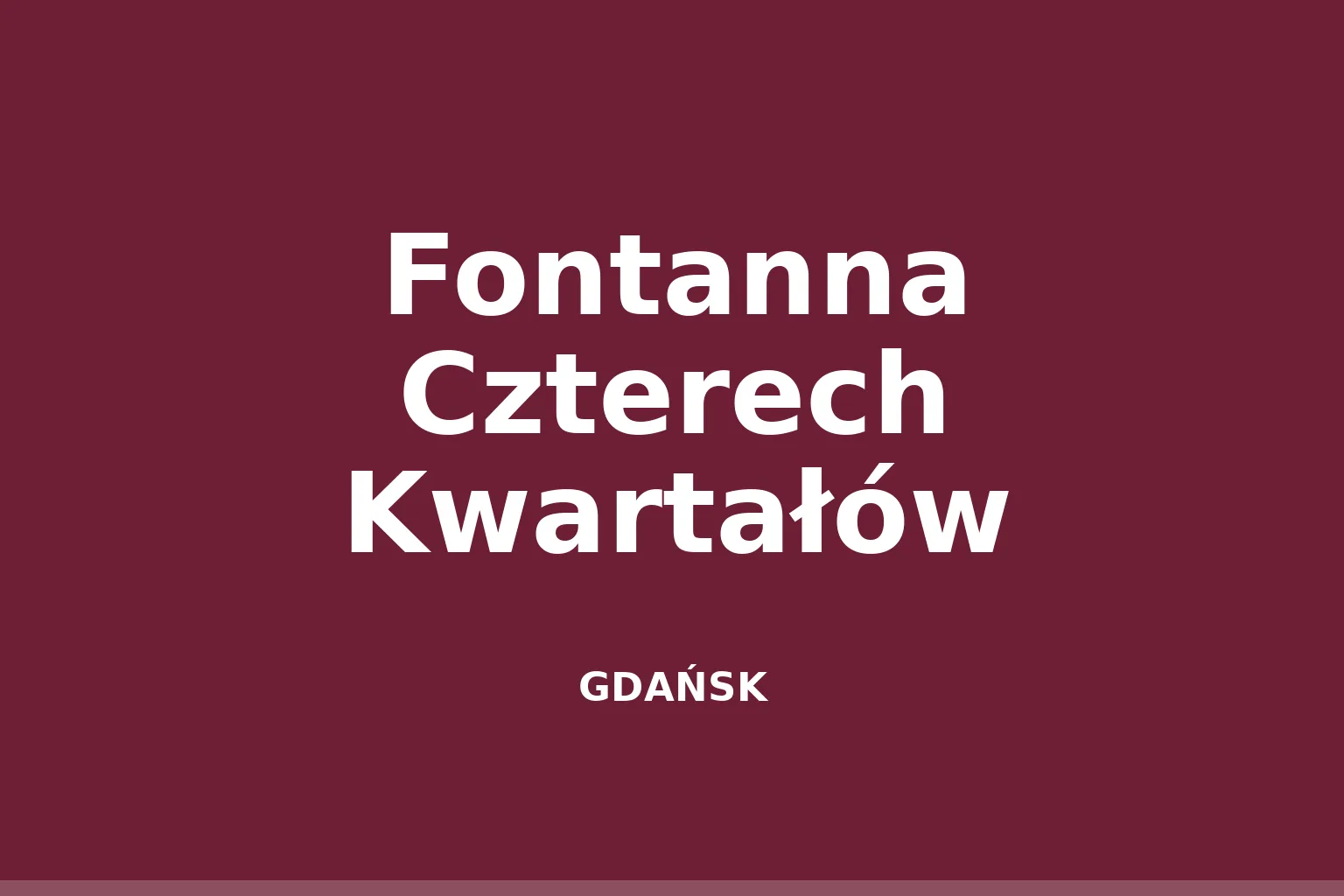 Fontanna Czterech Kwartałów