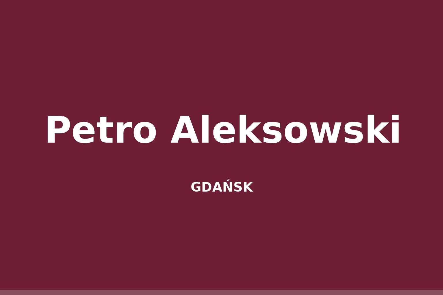 Petro Aleksowski